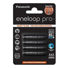 4 x Panasonic eneloop pro AAA 900 mAh Rechargeable Batteries RTU NiMH HR03 Phone