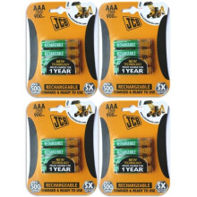 16 X Jcb AAA 900mAh Rechargeable Batteries LR03 Hr03 Charged And Ready To Use