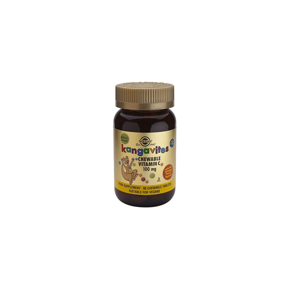 Solgar Orange Kangavites Chewable Vitamin C 100 Mg ( Burst) Tabs