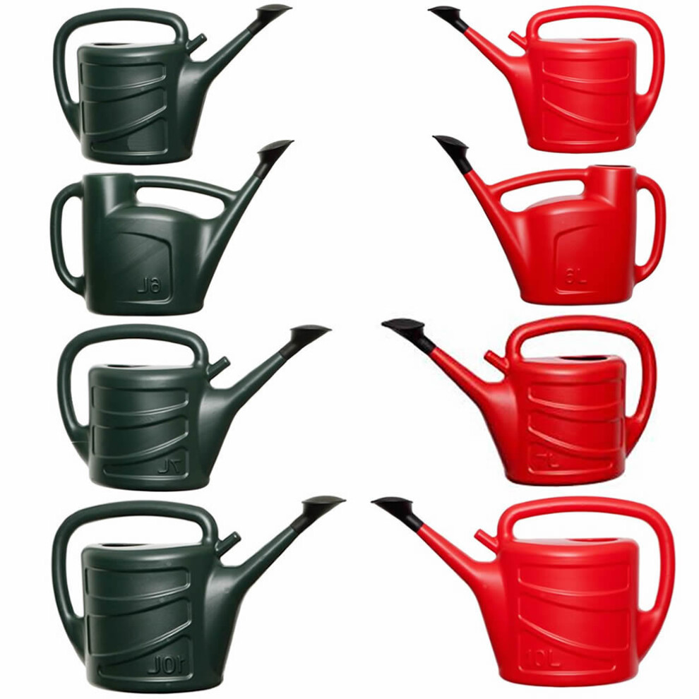 Whitefurze (, 7L) Plastic Watering Can Red