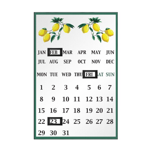 Premier Housewares Lemon Tree Magnetic Calendar