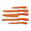 Premier Housewares 5Pc Knife Set With Storage Block, Orange 2
