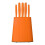 Premier Housewares 5Pc Knife Set With Storage Block, Orange 1