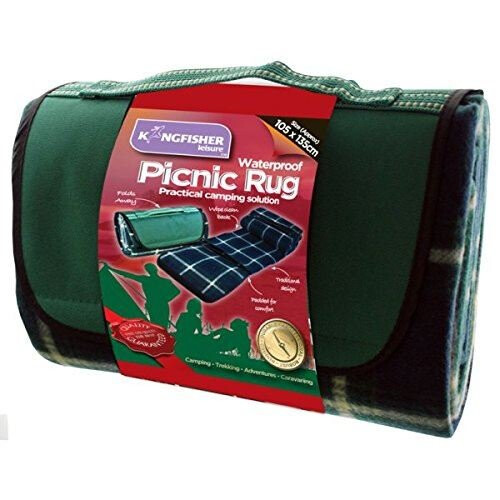 Kingfisher Kingfisher Pn004 Picnic Camping Beach Rug - Green