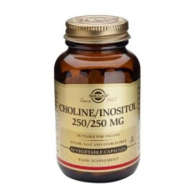 Choline 250 mg / Inositol 250 mg 50 gélules végétales Solgar