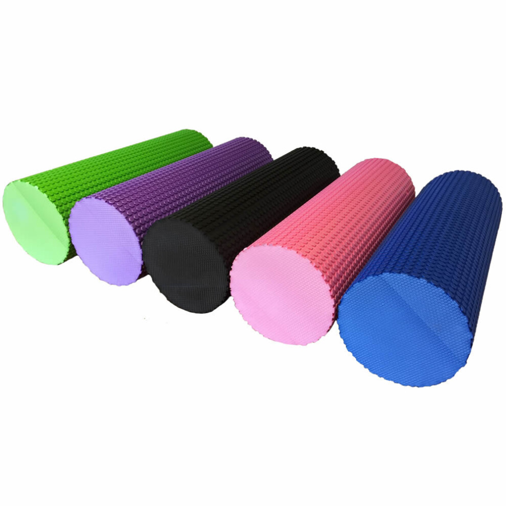 (Pink) Large Foam Roller Tube Yoga Pilates Trigger Point