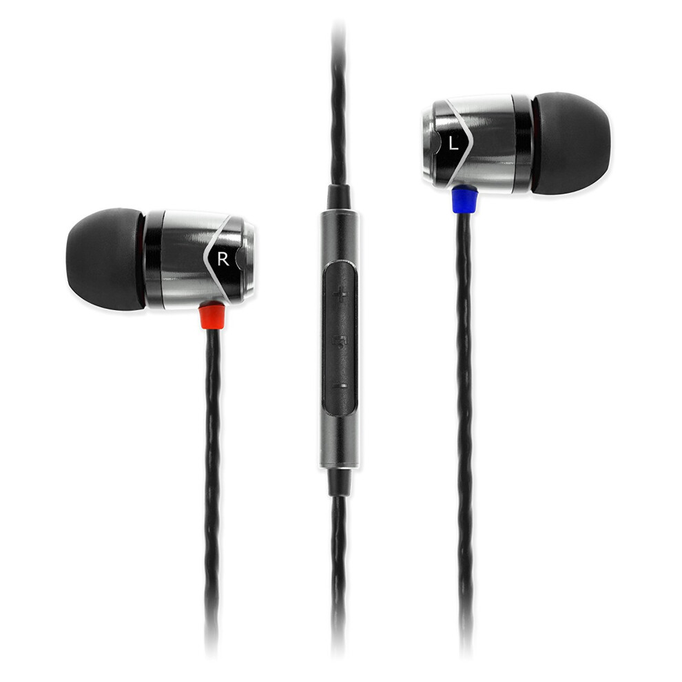 Soundmagic E10c In Ear Isolating Earphones Microphone - /Black Silver 6949379001253