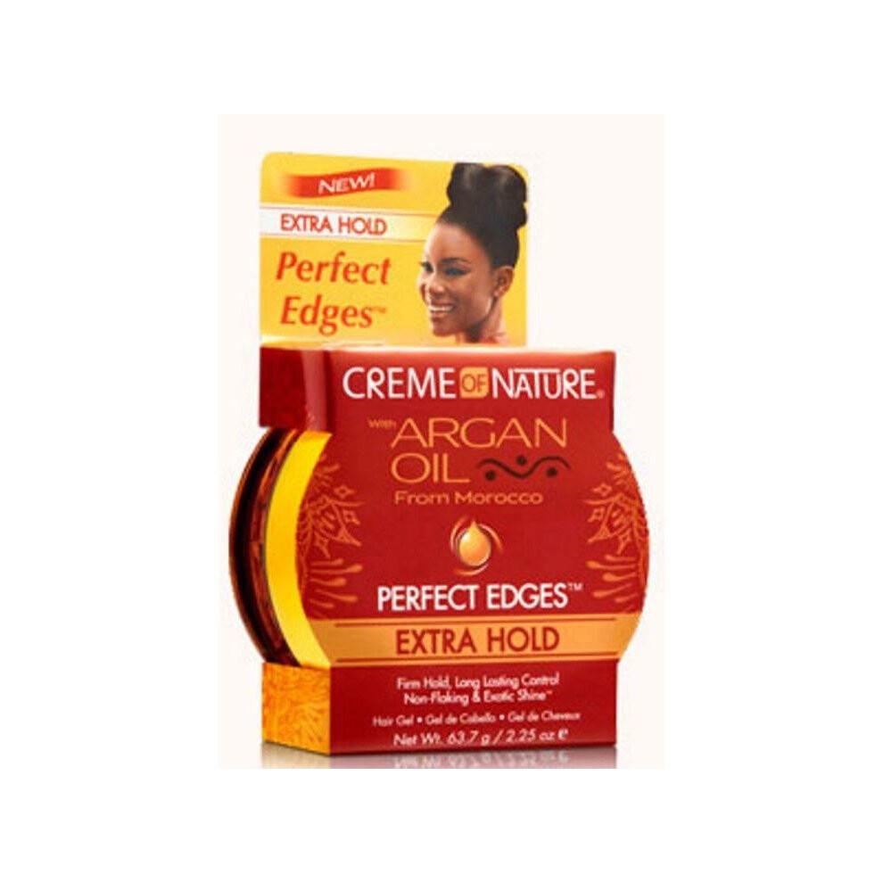Crème of Nature Moroccan Argan Oil Perfect Edges Extra Hold 63g