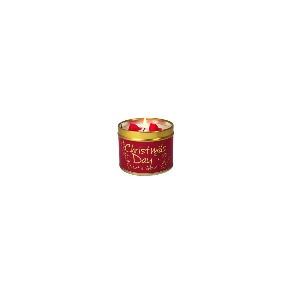 Lily Flame Candle in  a tIn - Christmas Day