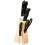 Premier Housewares 6Pc Knife And Scissor Set With Storage Block 1