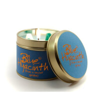 Lily Flame Candle in a Tin - Blue Hyacinth
