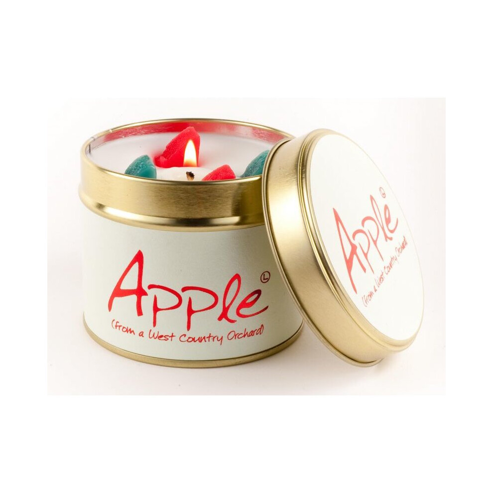 Lily Flame candle in a Tin - Apple-image-OPC-PDTZJM-NEW