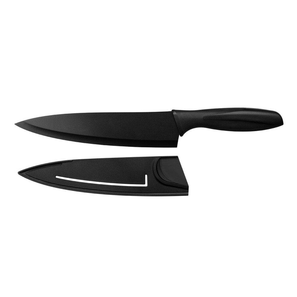 Santoku Chefs' Knife With Sheath, Black