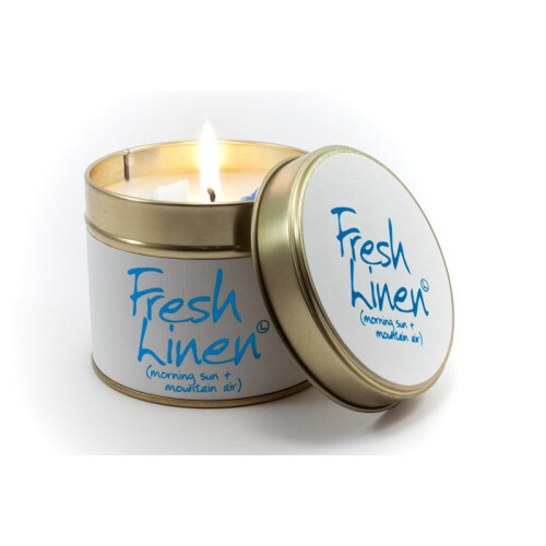 Lily-Flame Lily Flame Candle in a Tin - Fresh Linen