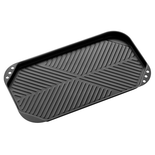 Premier Housewares Twin Hob Grill Plate, Black