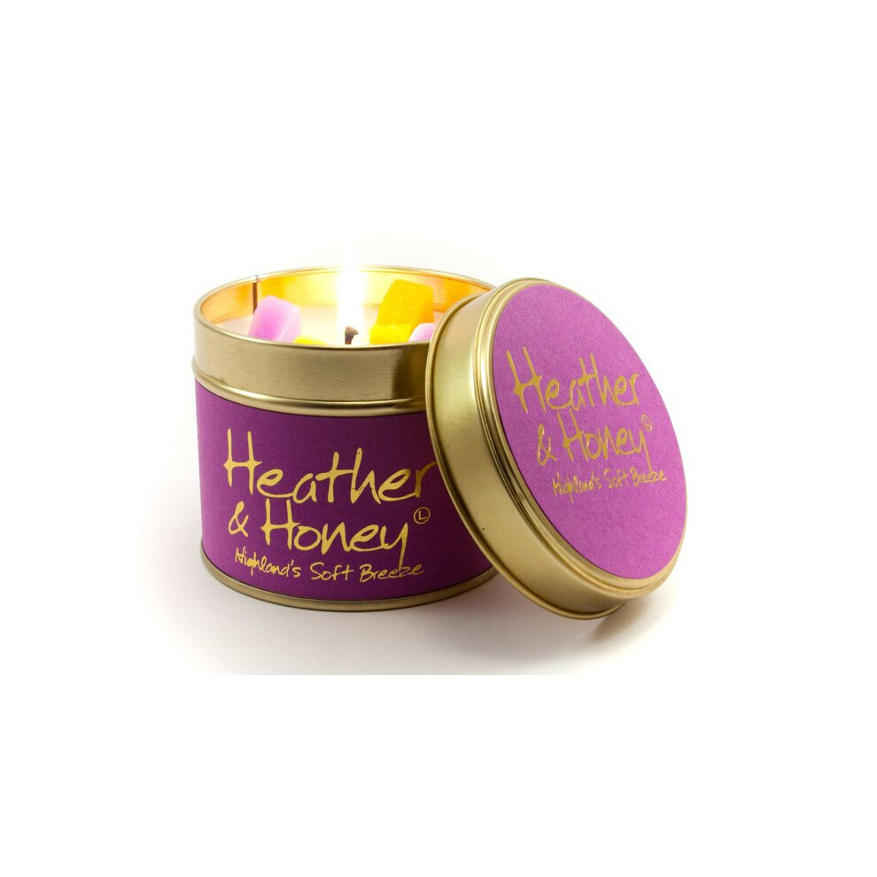 Lily Flame Candle in a Tin - Heather & Honey