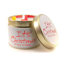 Lily Flame Candle in a Tin - It's Christmas