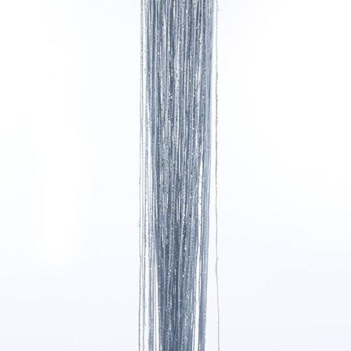 TRIXES Dew Drop Silver String Door Divider and Window Curtain Panel 90x200cm Festive Seasonal Decoration 1
