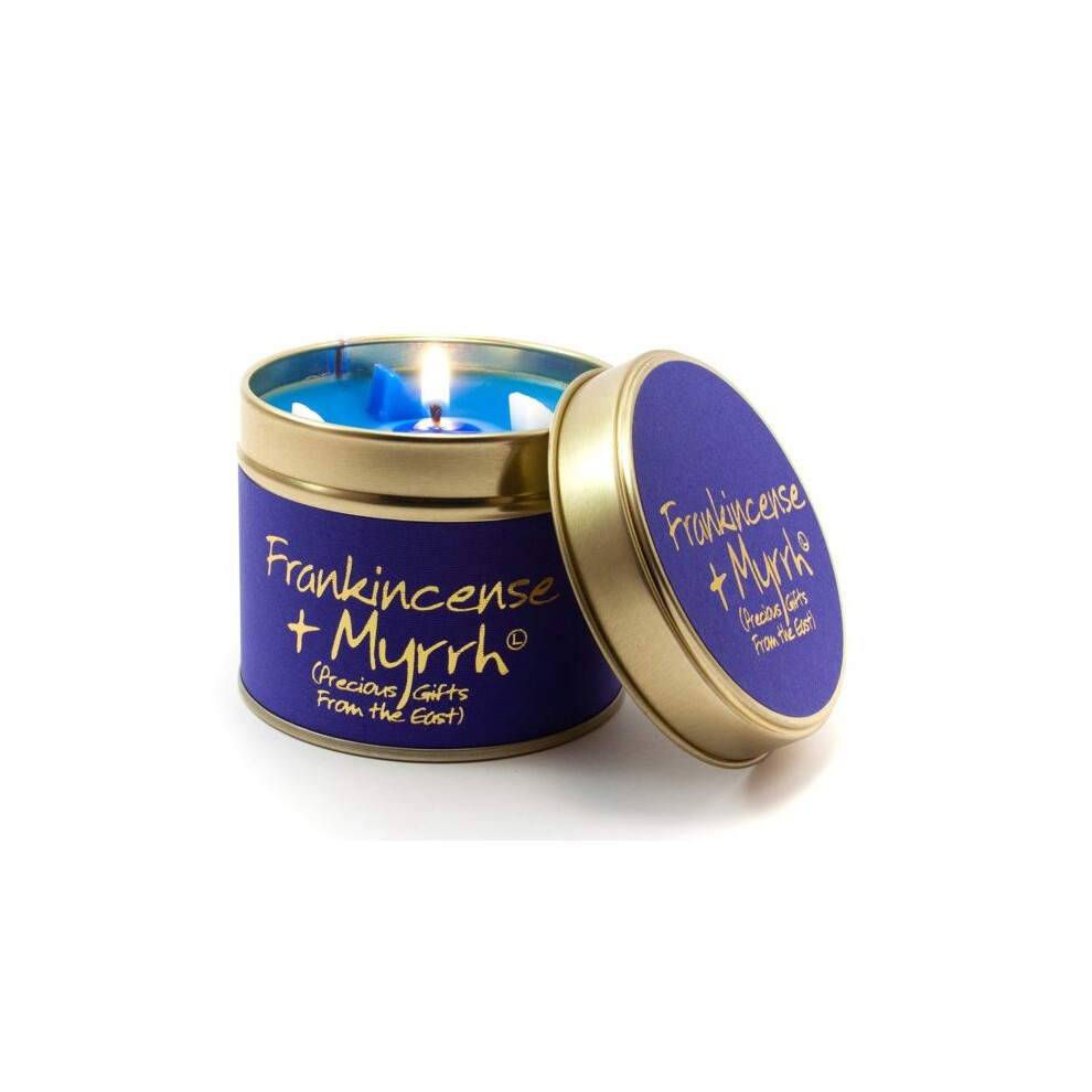 Lily Flame Candle in a Tin - Frankincense & Myrrh