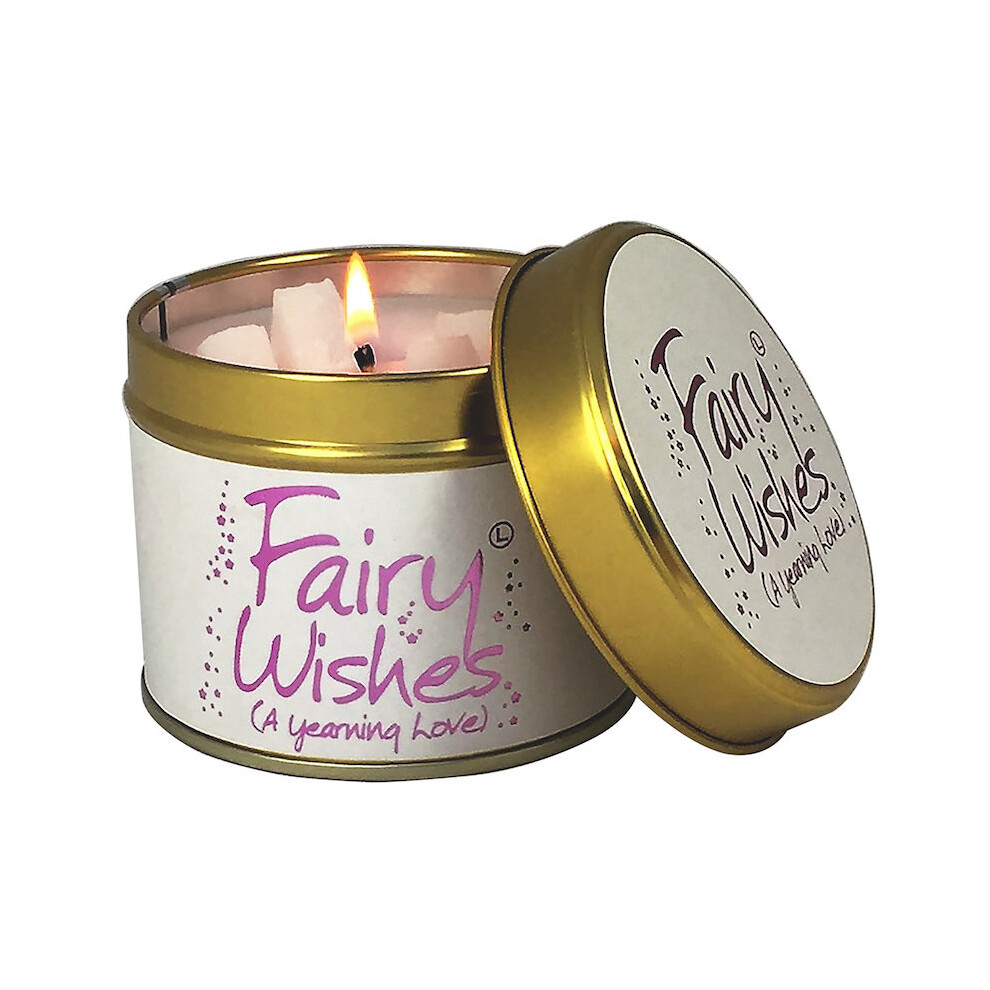 Lily Flame Candle in a Tin - Fairy Wishes