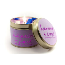 Lily Flame Candle in a Tin - Lavender & Lime