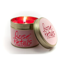 Lily Flame Candle in a Tin - Rose Petals