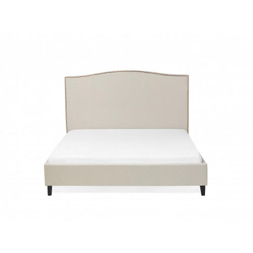 Beliani Upholstered bed - 160x200 cm  - MONTPELLIER beige 1