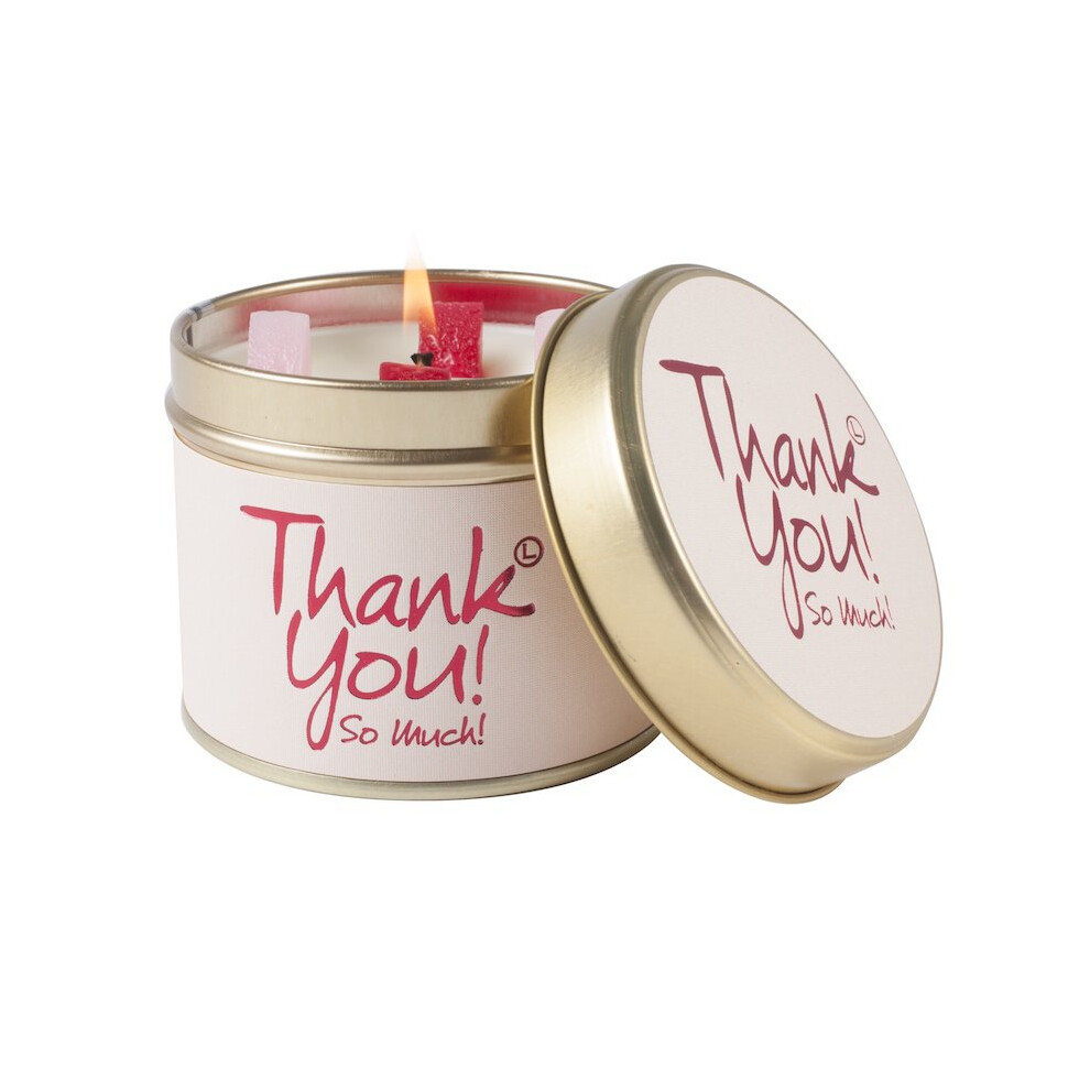 Lily Flame Candle in a Tin - Thank You!