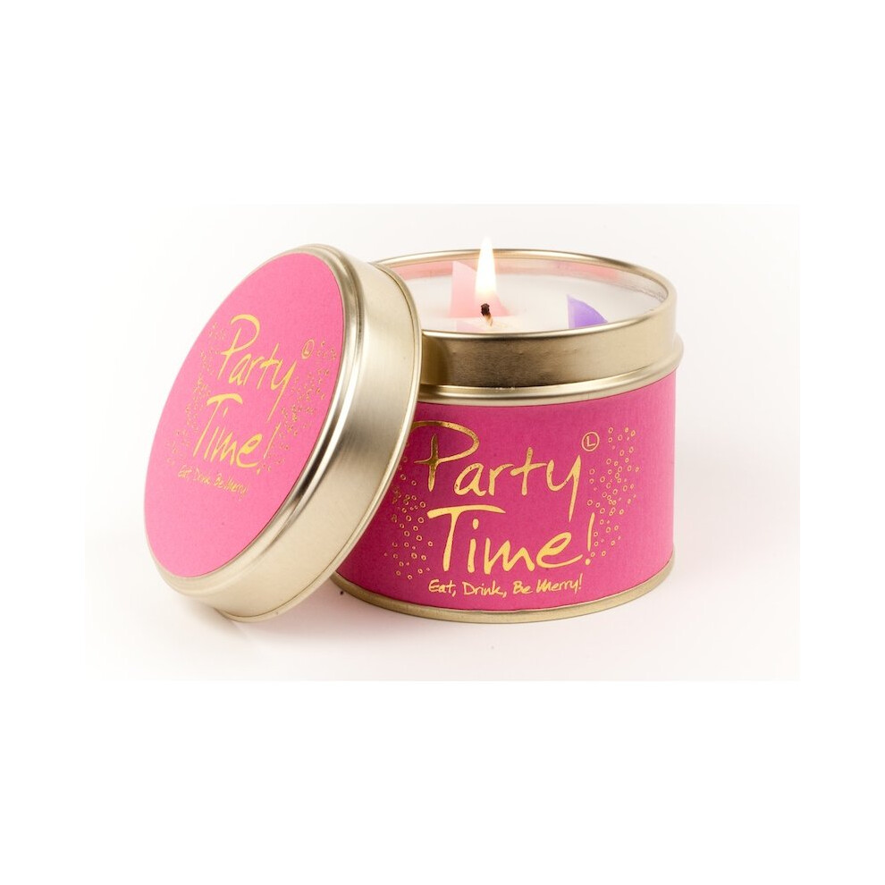 Lily Flame Candle in a Tin - Party Time!