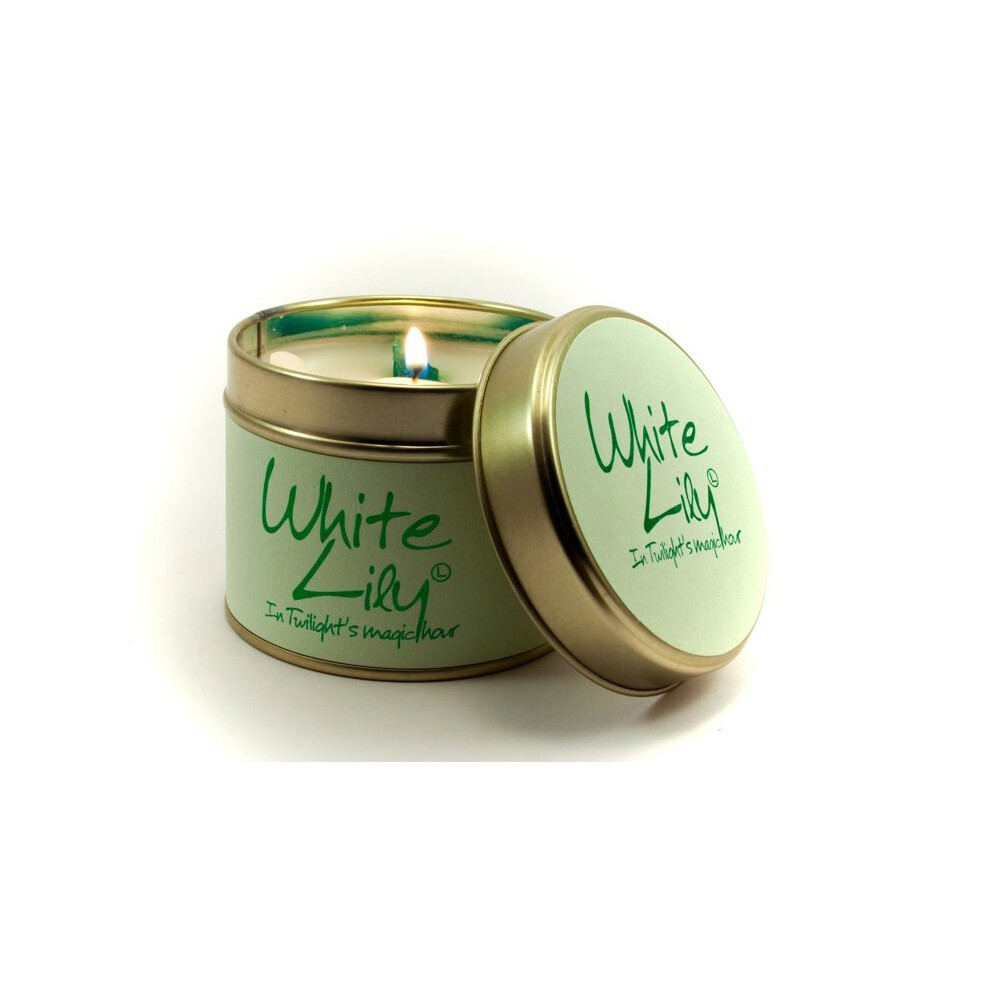 Lily Flame Candle in a Tin - White Lily-image-OPC-PDVMJT-NEW