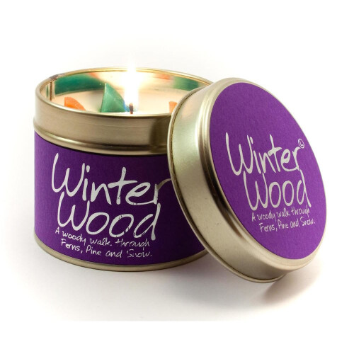 Lily-Flame Lily Flame Candle in a Tin - Winter Wood