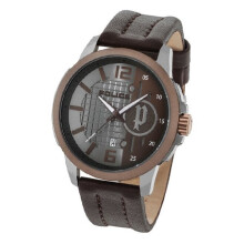 Uhr - Polizei - SQUAD PL15238JSUBN.13 - Edelstahl - Leder - Quarz
