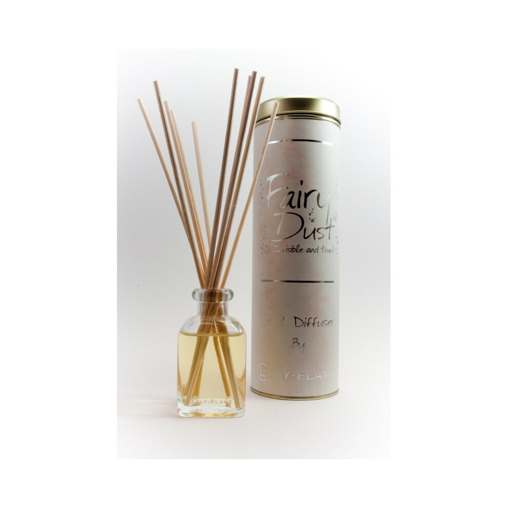 Lily-Flame Lily Flame Reed Diffuser - Fairy Dust: Powdery, Warm & Sparkly Scent, Uk Made, 8-12 Weeks, Refills Available