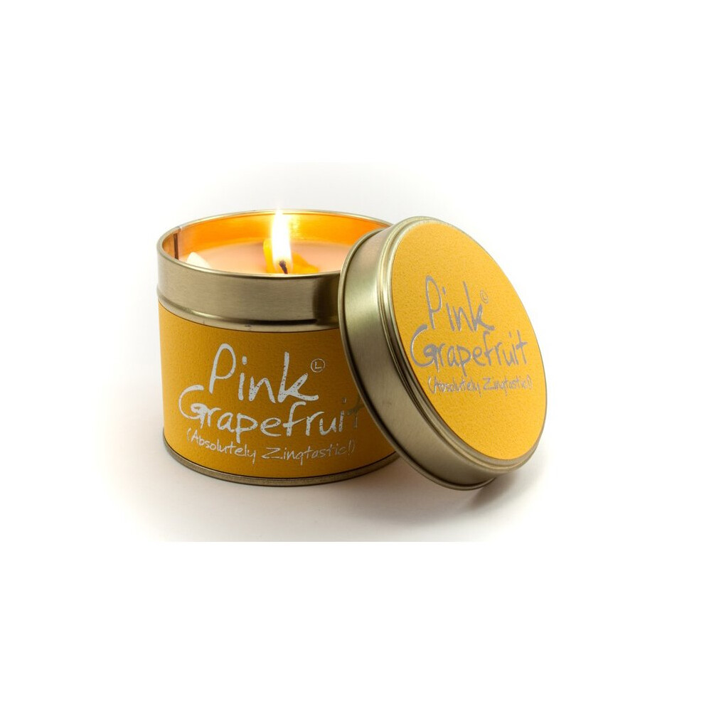 Lily-Flame Lily Flame Candle In A Tin - Grapefruit Pink