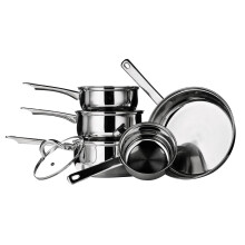 5 Piece Cookware Set, Stainless Steel