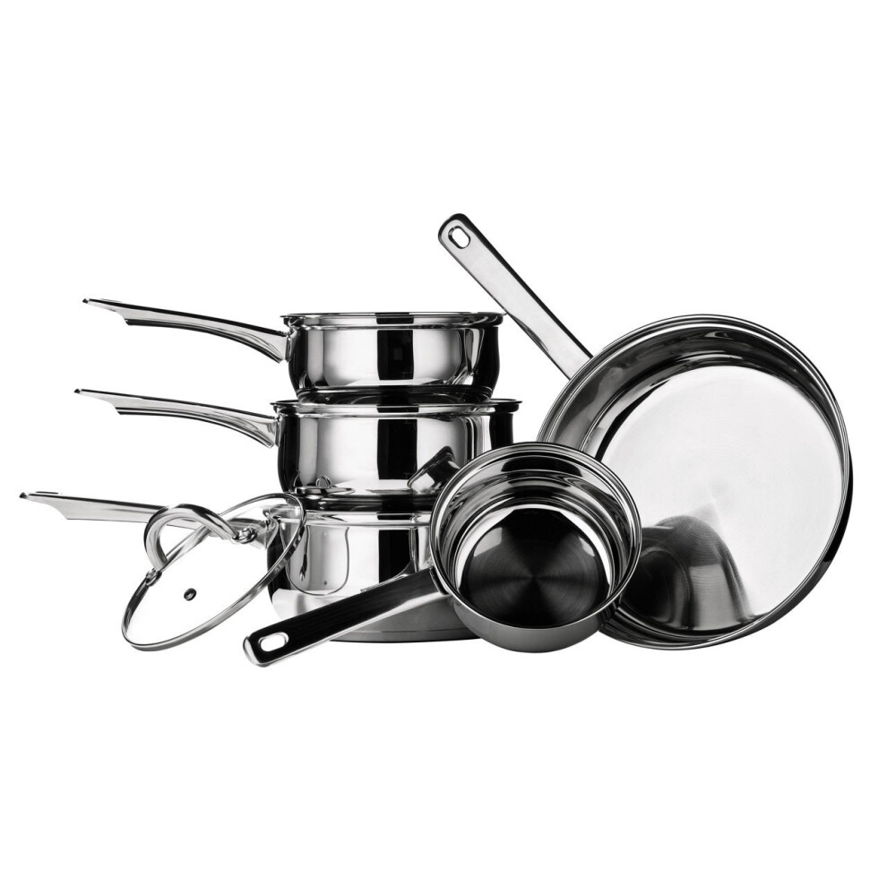 5 Piece Cookware Set, Stainless Steel