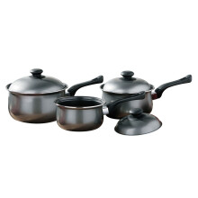 3Pc Belly Pan Set, Silver
