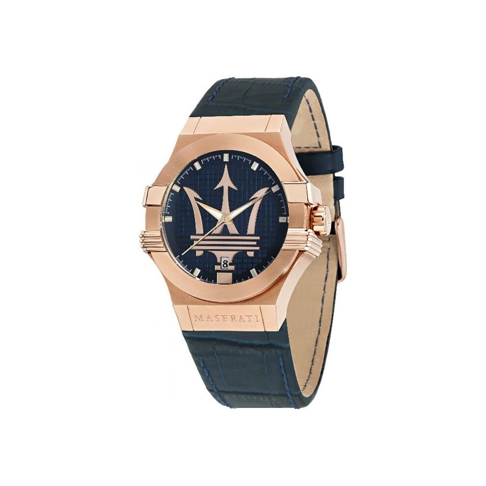Maserati Potenza Watch R8851108027 Watch Date Croco Leather Man Pink