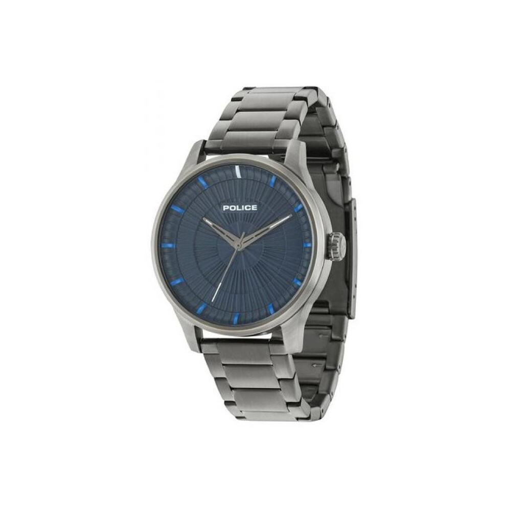 Police PL15038JSU_03M Steel Gray Dial Watch Navy Man