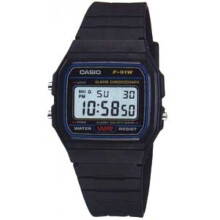 Casio F-91W-1YER Unisex Casual Digital Watch with Resin Strap - Black