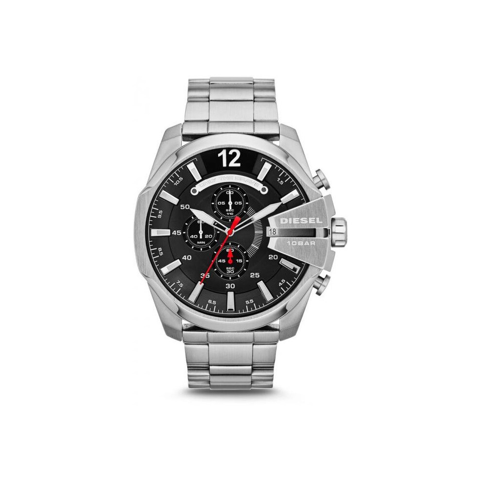 Diesel Watch Mega Chief Dz4308 Watch Multifunction Steel Man Silver