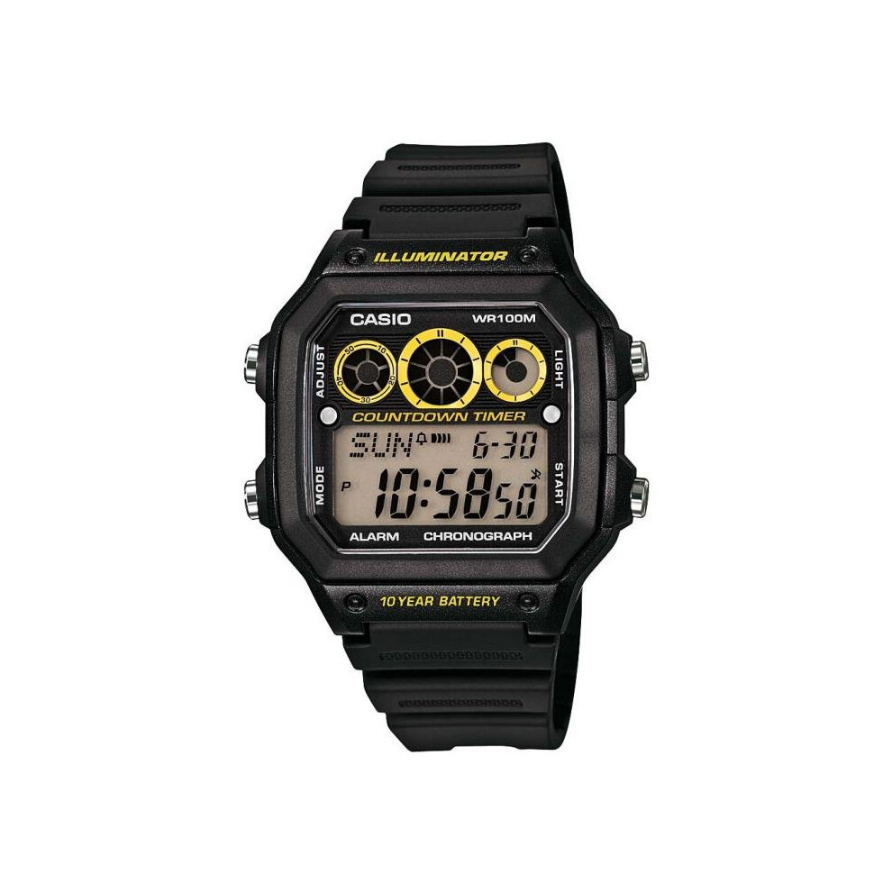 Casio Collection AE-1300WH-1AVEF Watch Illuminator Digital Black Man