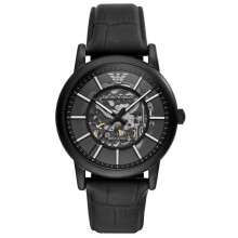 Kello - Emporio Armani - AR60008 - Mekaaninen - Vellum nahka - 3 ATM vedenpitävyys