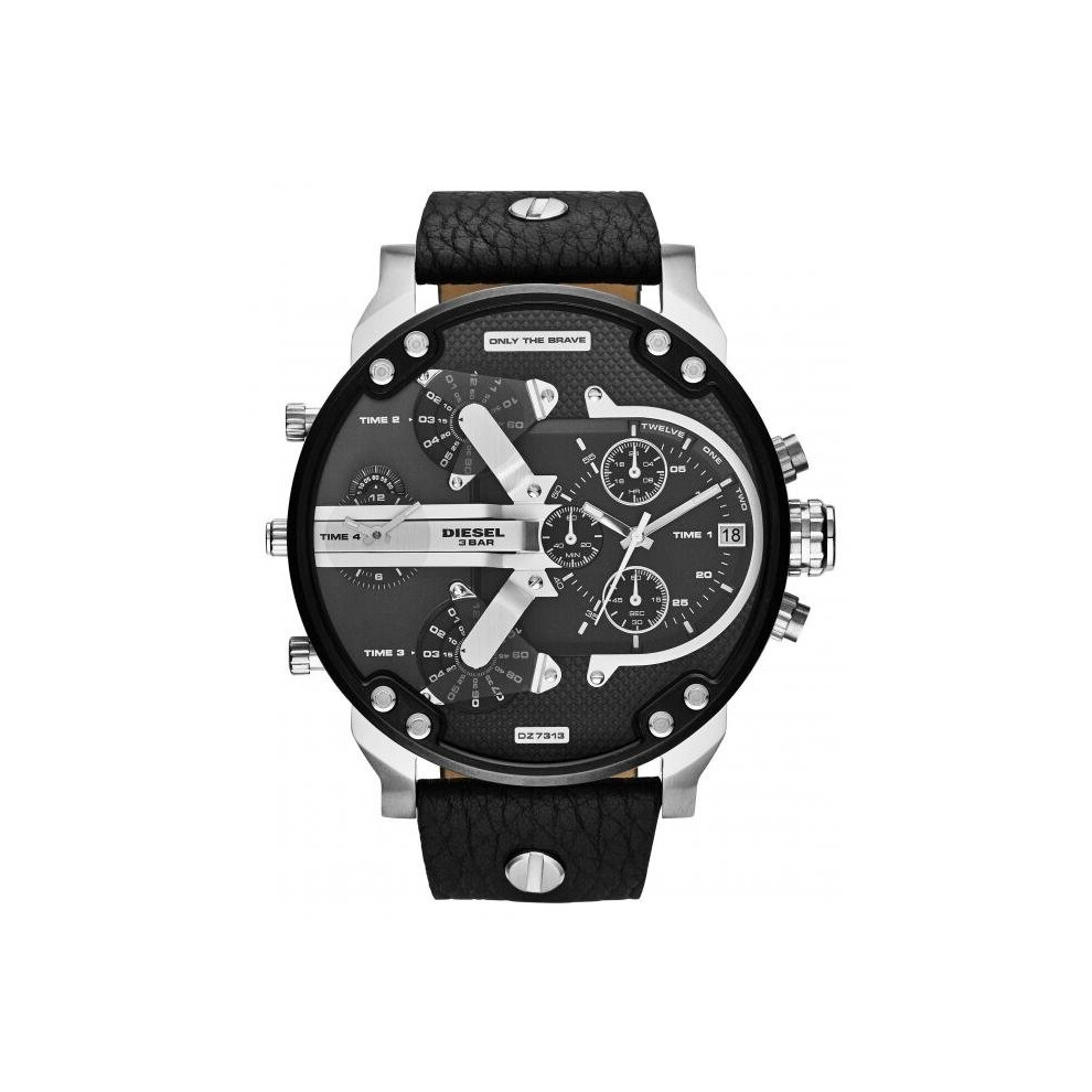 Diesel Watch DZ7313 Montre Stylae Noir Homme Rond