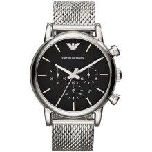 Emporio Armani AR1811 Uhr Silber/Schwarz Herren
