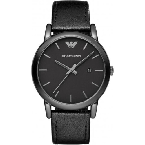 Emporio Armani AR1732 Watch Black Leather Man
