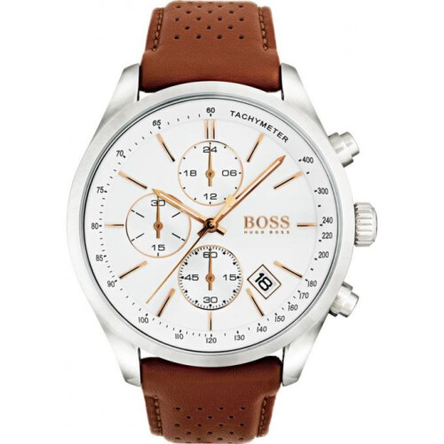 Hugo Boss Hugo Boss 1513475 Watch Chronograph Brown Leather Man