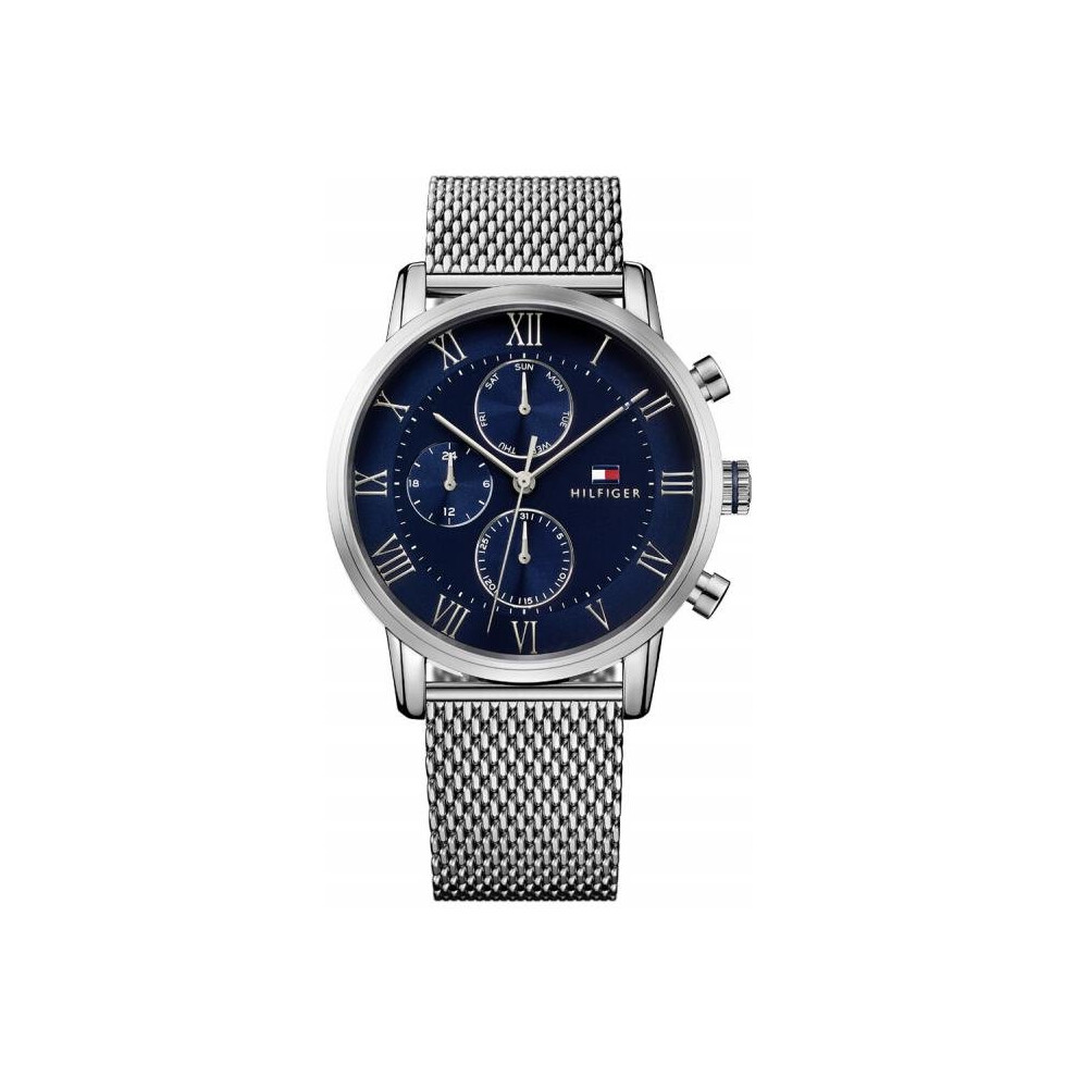 Tommy Hilfiger 1791398 Multifunction Watch Steel Silver Man Blue