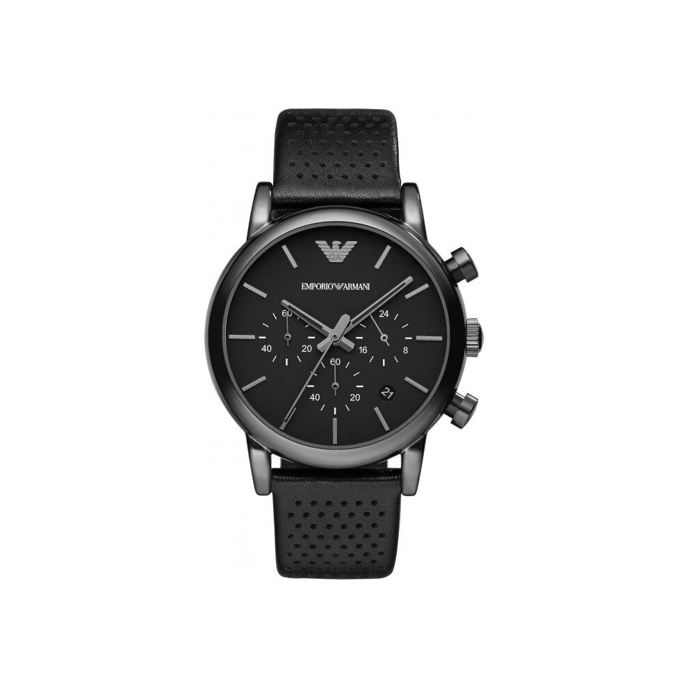 Emporio Armani AR1737 Watch Round Black Man