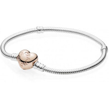 Pandora Bracelet 580719 Moments Bracelet Silver Heart Woman
